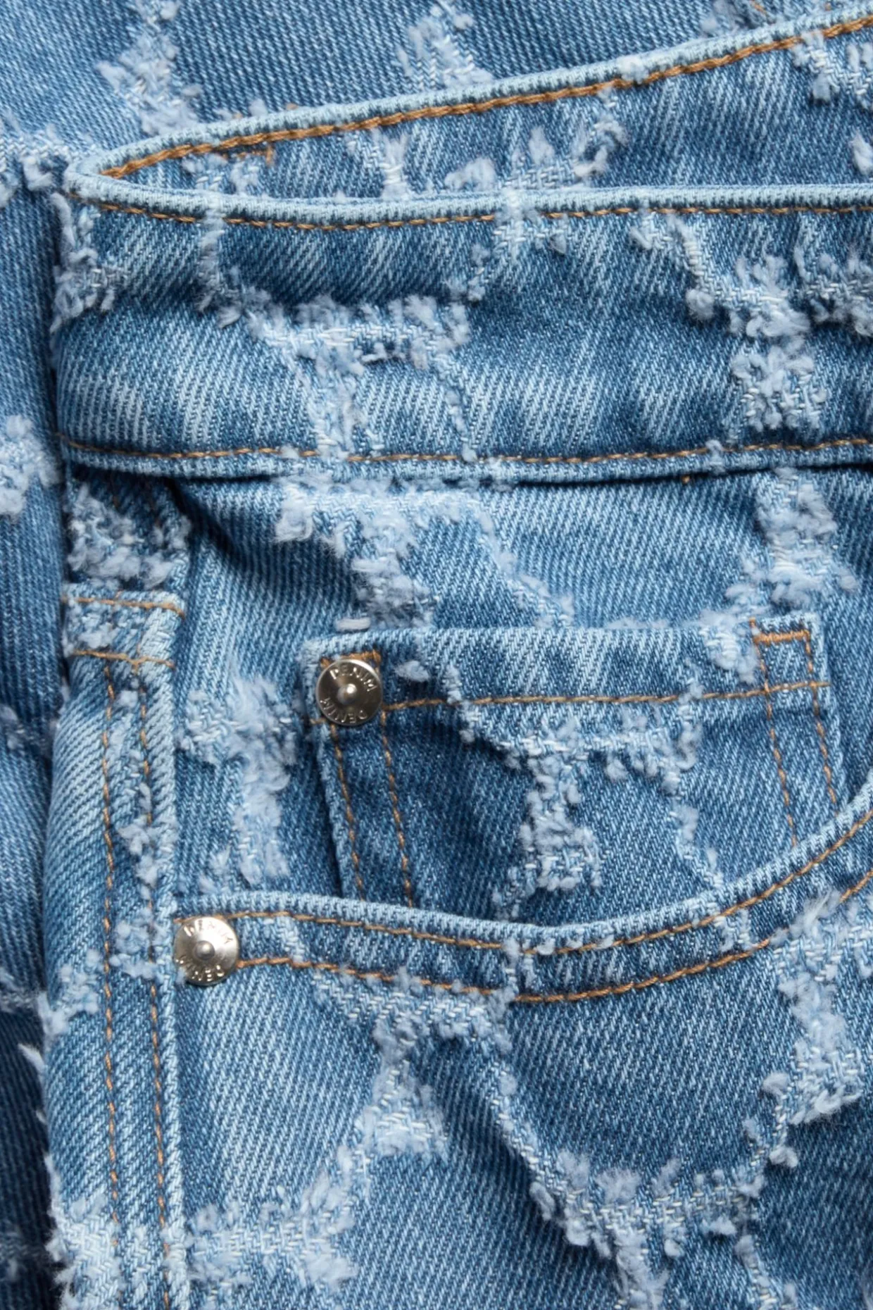 Jeansskjørt med struktur