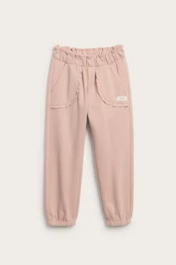 Joggebukser med blondedetaljer
