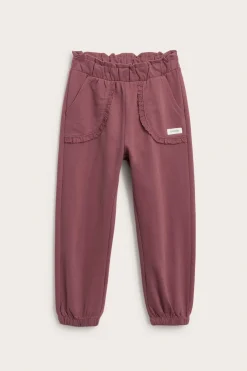 Joggebukser med blondedetaljer