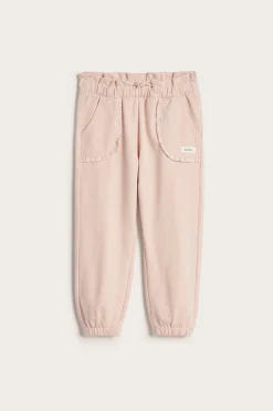 Joggebukser med blondedetaljer