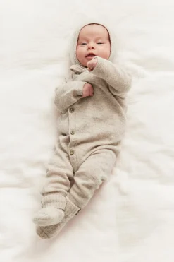 Jumpsuit i ull- og kasjmirblanding
