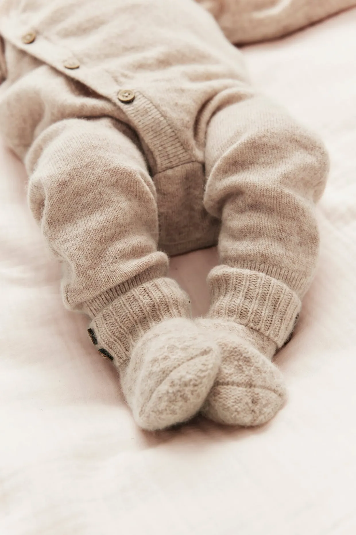 Jumpsuit i ull- og kasjmirblanding