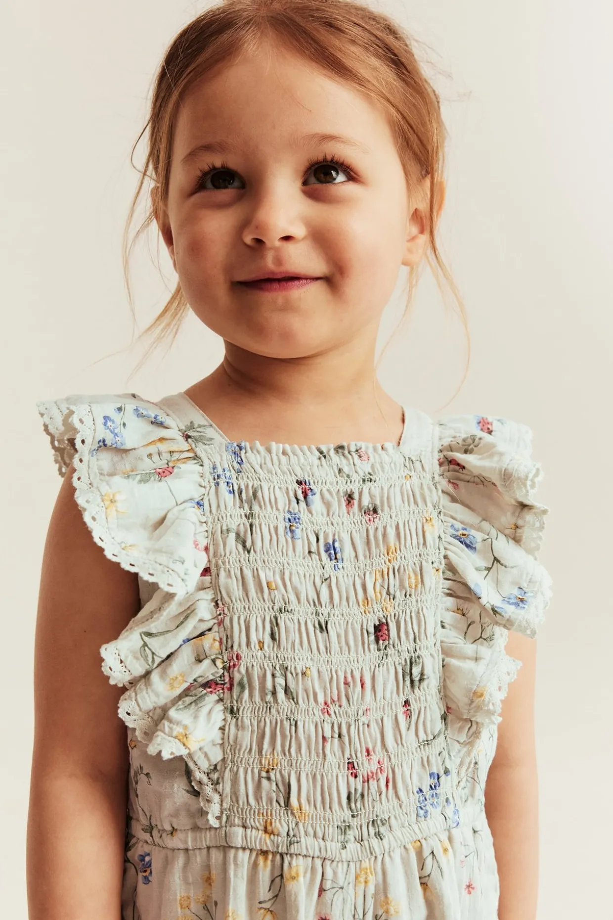 Jumpsuit med blomstermønster