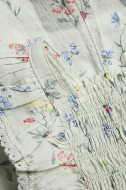 Jumpsuit med blomstermønster