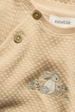 Jumpsuit med brodert kanin