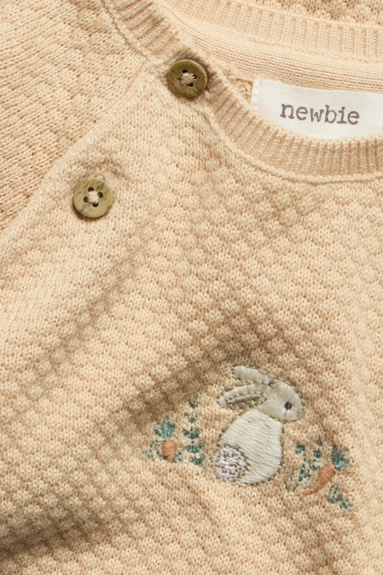 Jumpsuit med brodert kanin