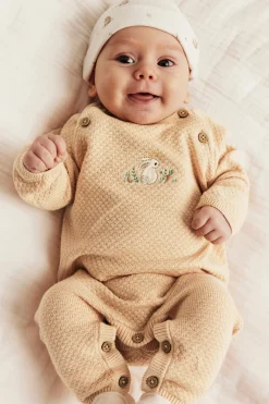 Jumpsuit med brodert kanin