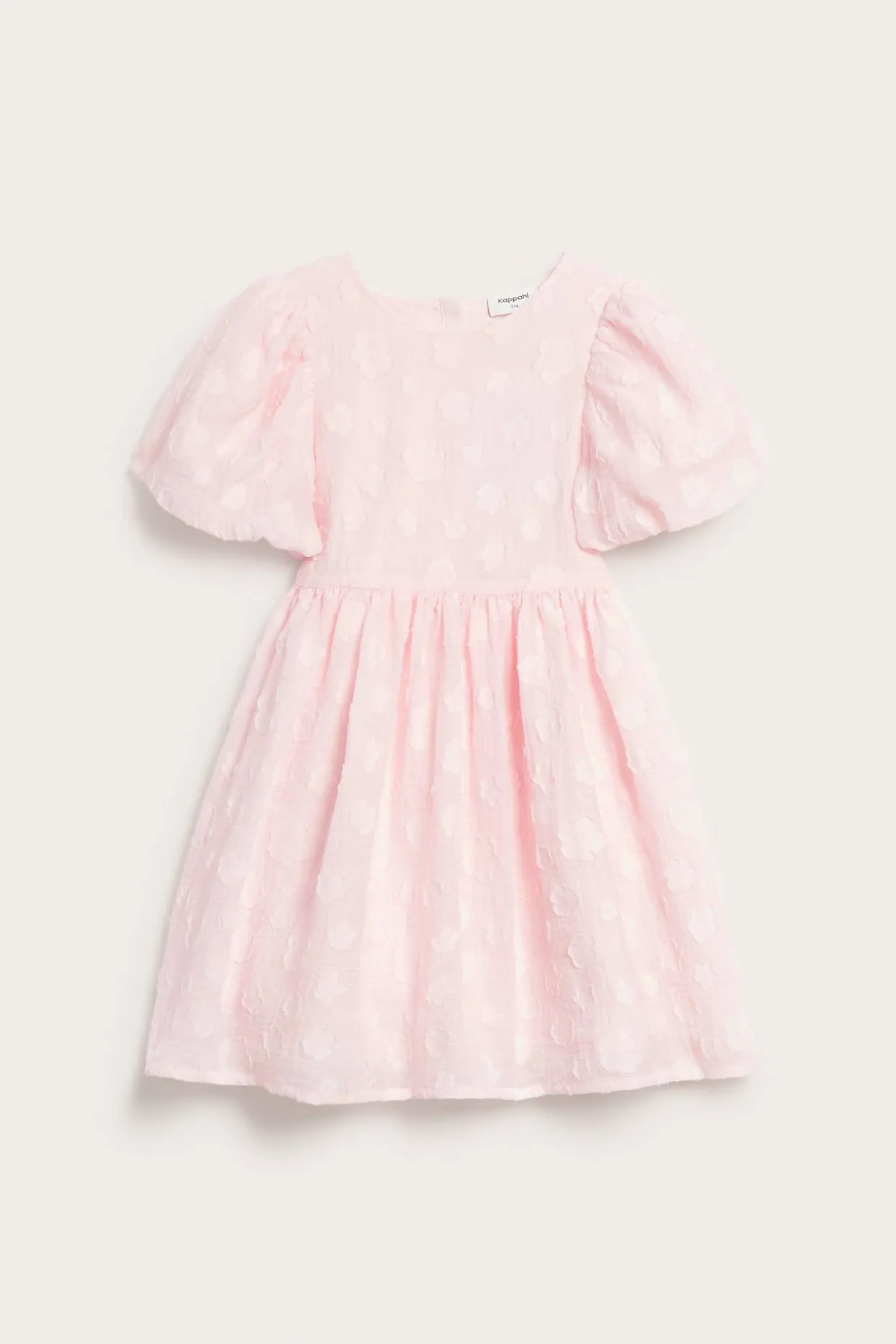Kjole i organza med puffermer