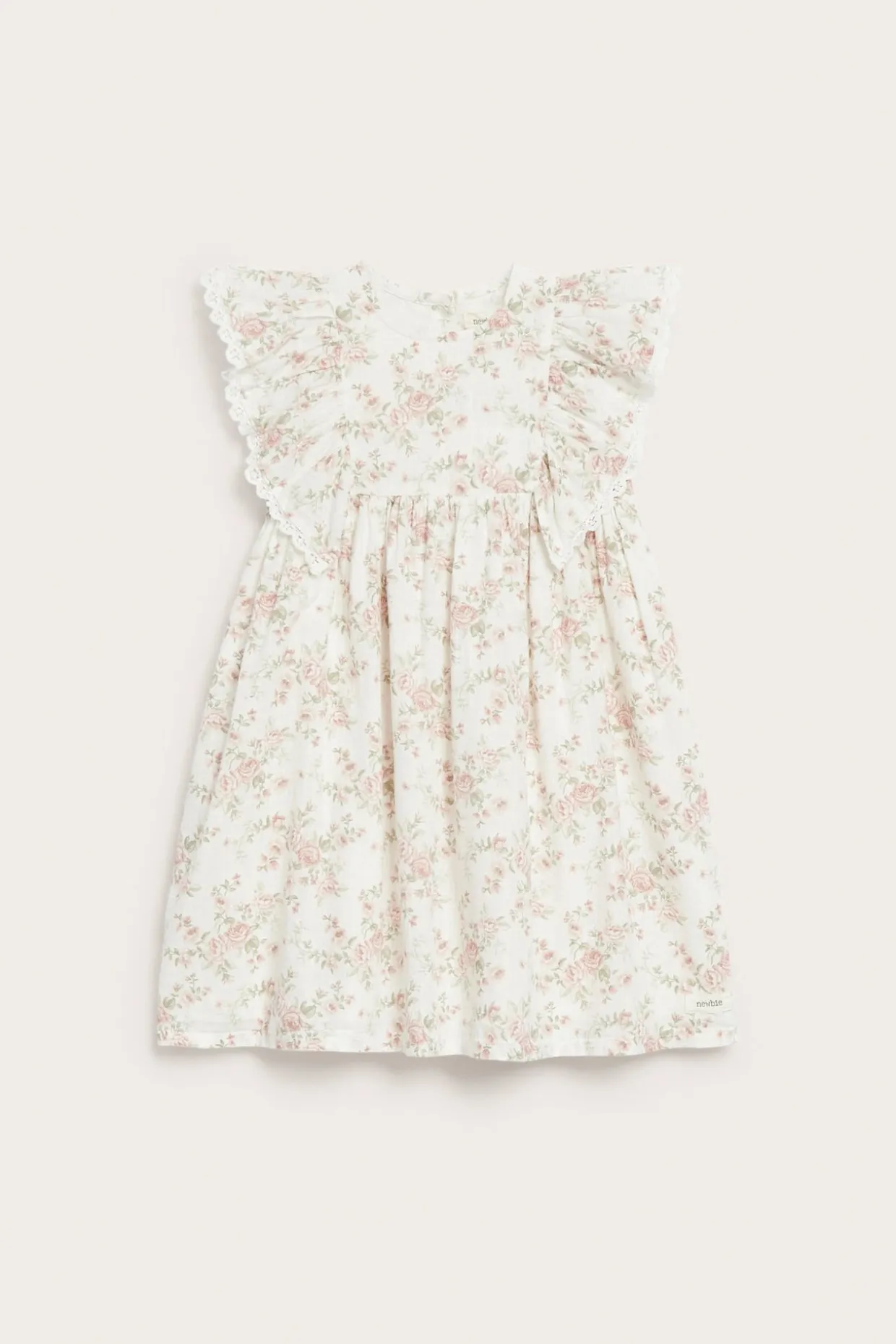 Kjole med blomstermønster