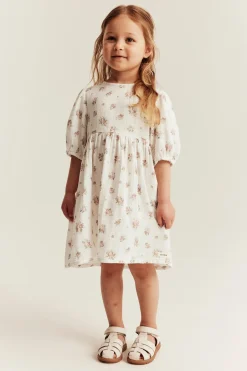 Kjole med puffermer