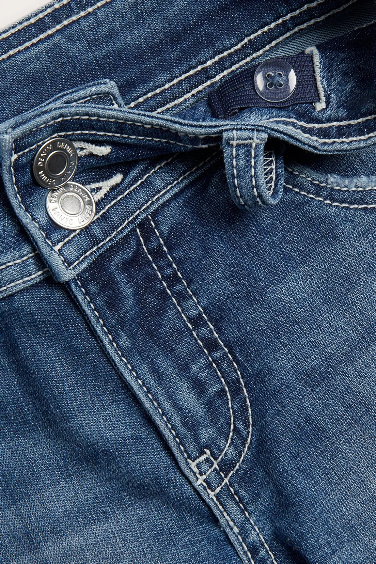 Korte jeansshorts med lav midje