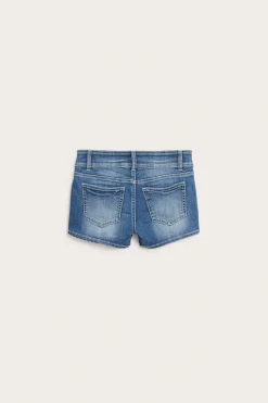 Korte jeansshorts med lav midje