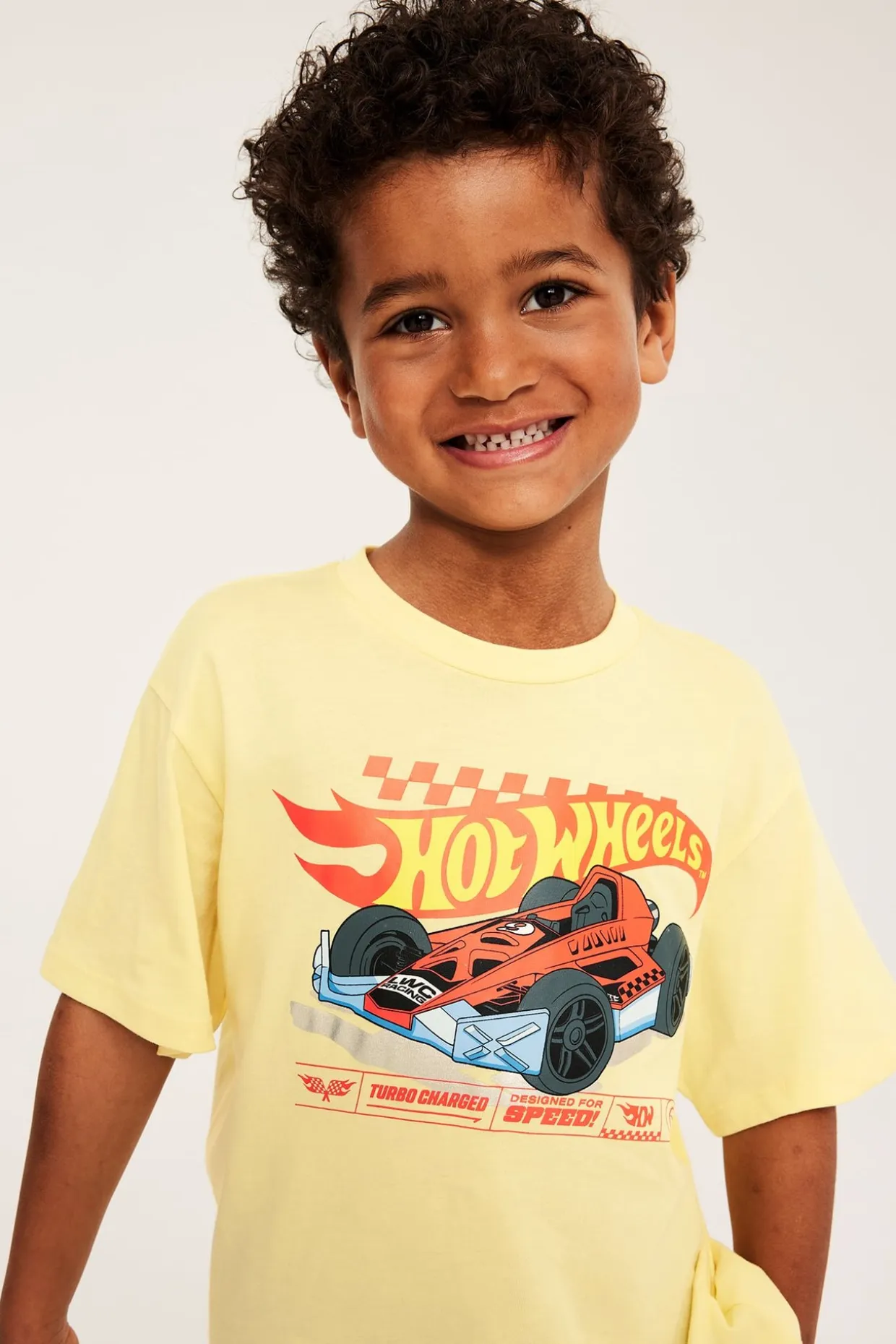 Kortermet Hot Wheels-T-skjorte