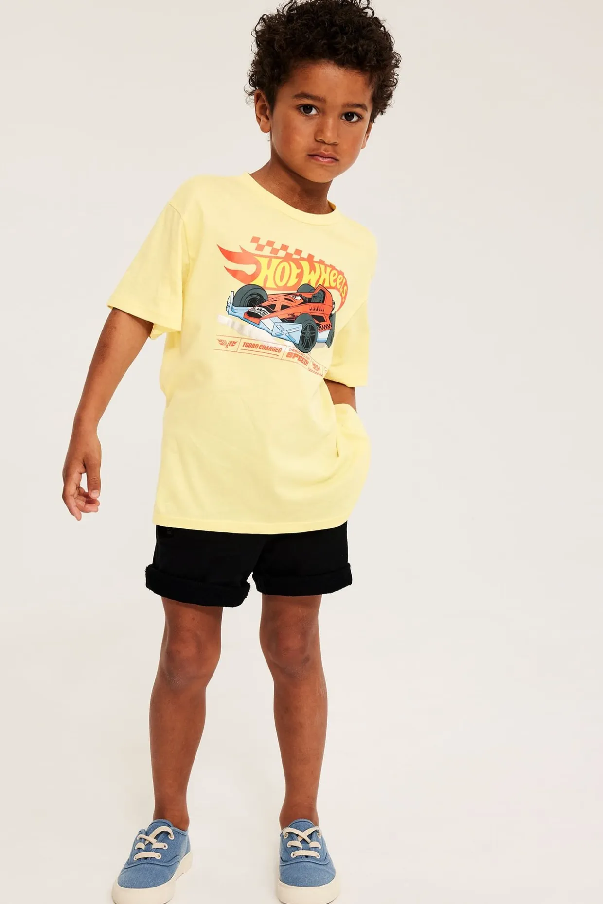 Kortermet Hot Wheels-T-skjorte