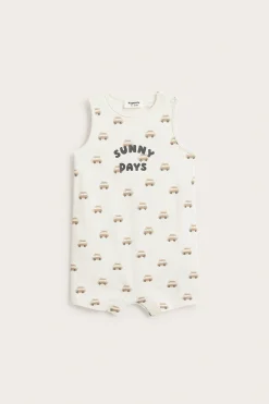 Kortermet jumpsuit med busser