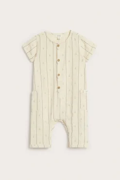 Kortermet jumpsuit med seilbåter