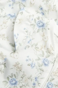 Kortermet pyjamas med blomstermønster