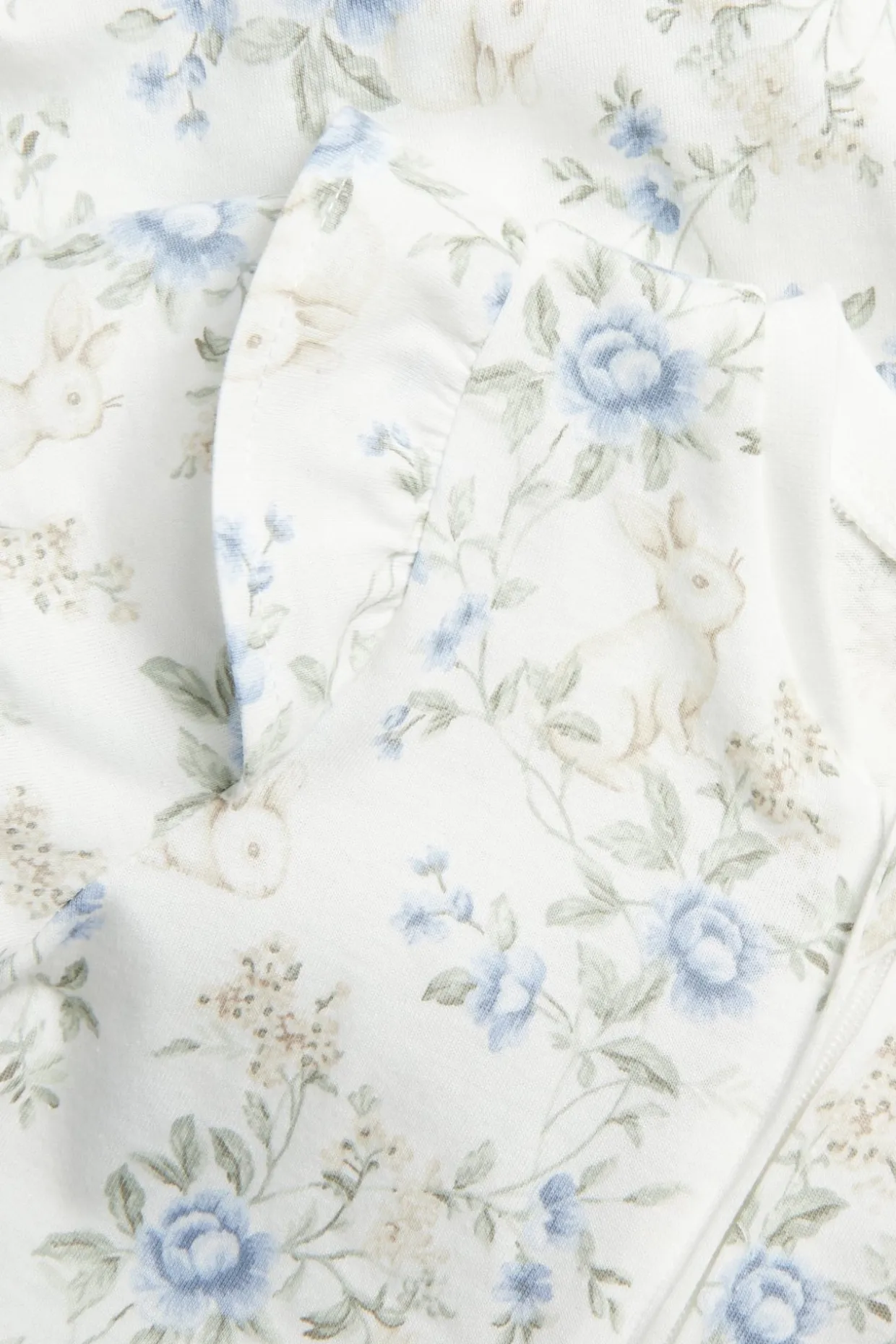 Kortermet pyjamas med blomstermønster