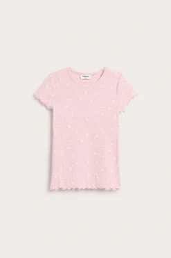 Kortermet ribbestrikket topp