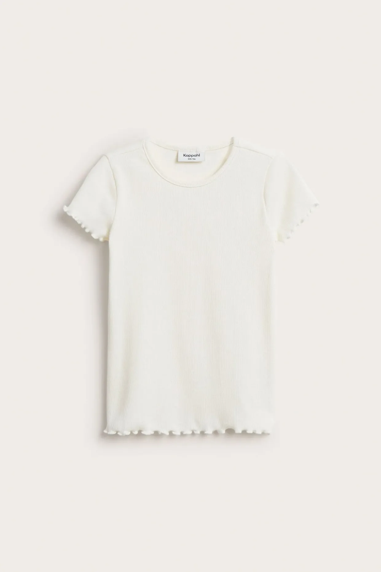 Kortermet ribbestrikket topp