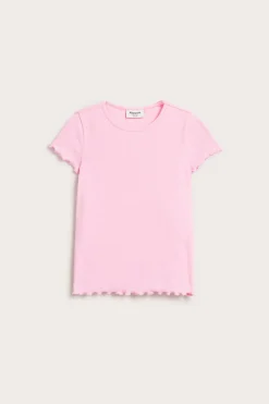 Kortermet ribbestrikket topp