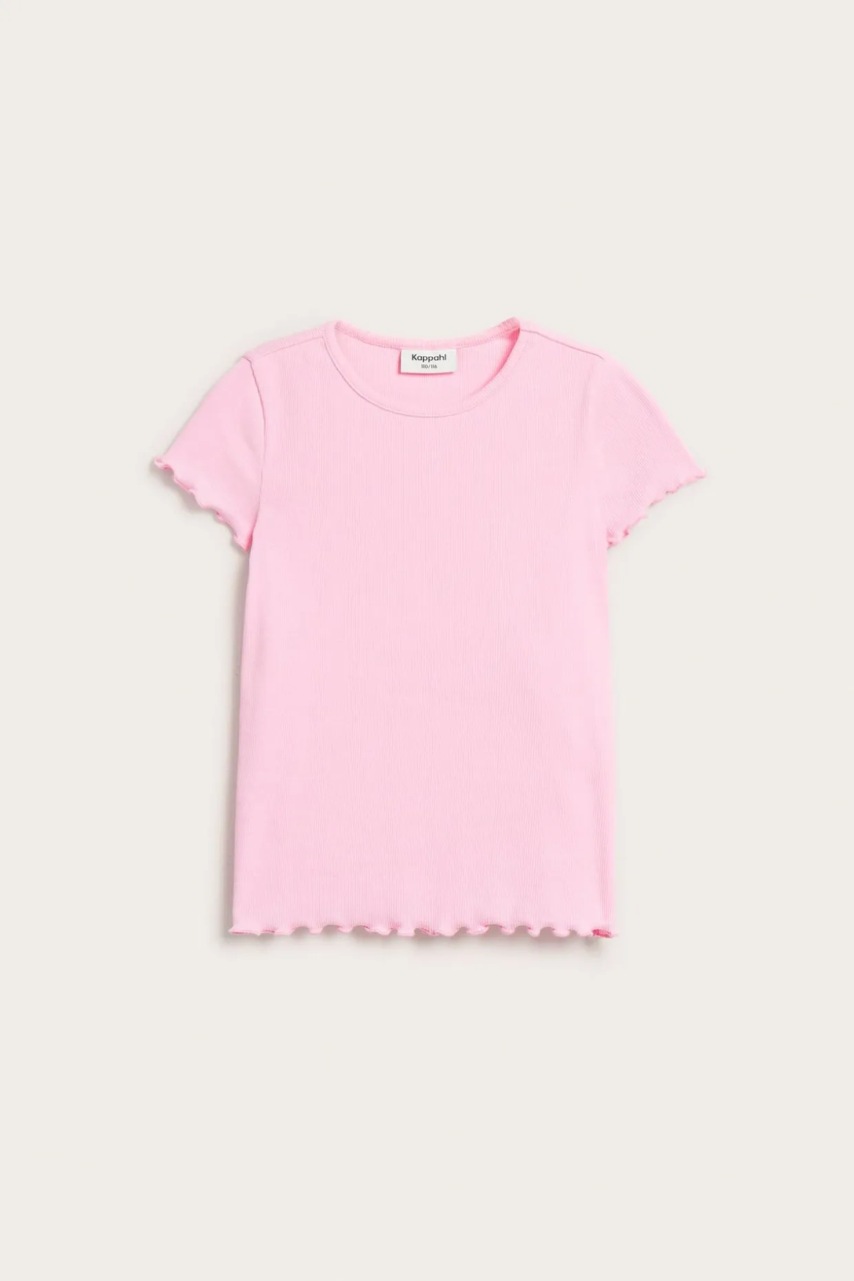 Kortermet ribbestrikket topp