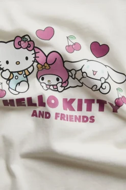 Kortermet topp med Hello Kitty