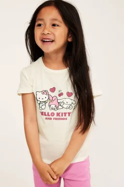 Kortermet topp med Hello Kitty