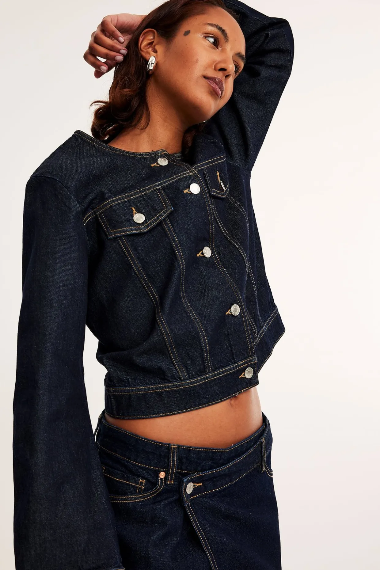 Kort jeansjakke