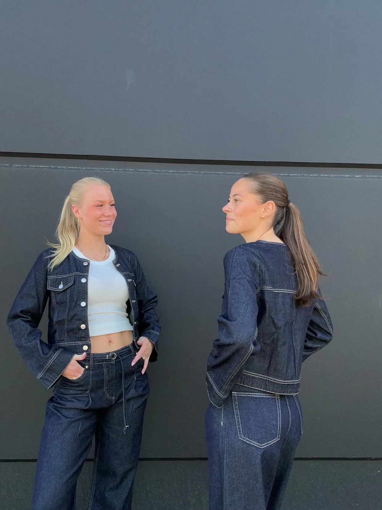 Kort jeansjakke