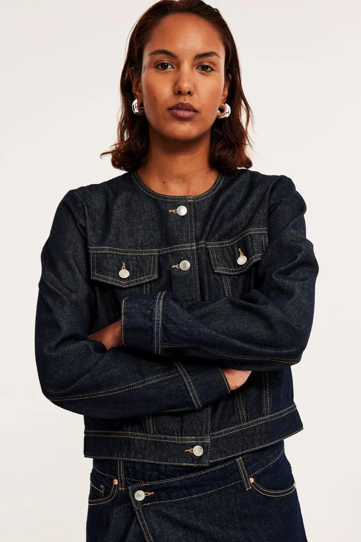 Kort jeansjakke