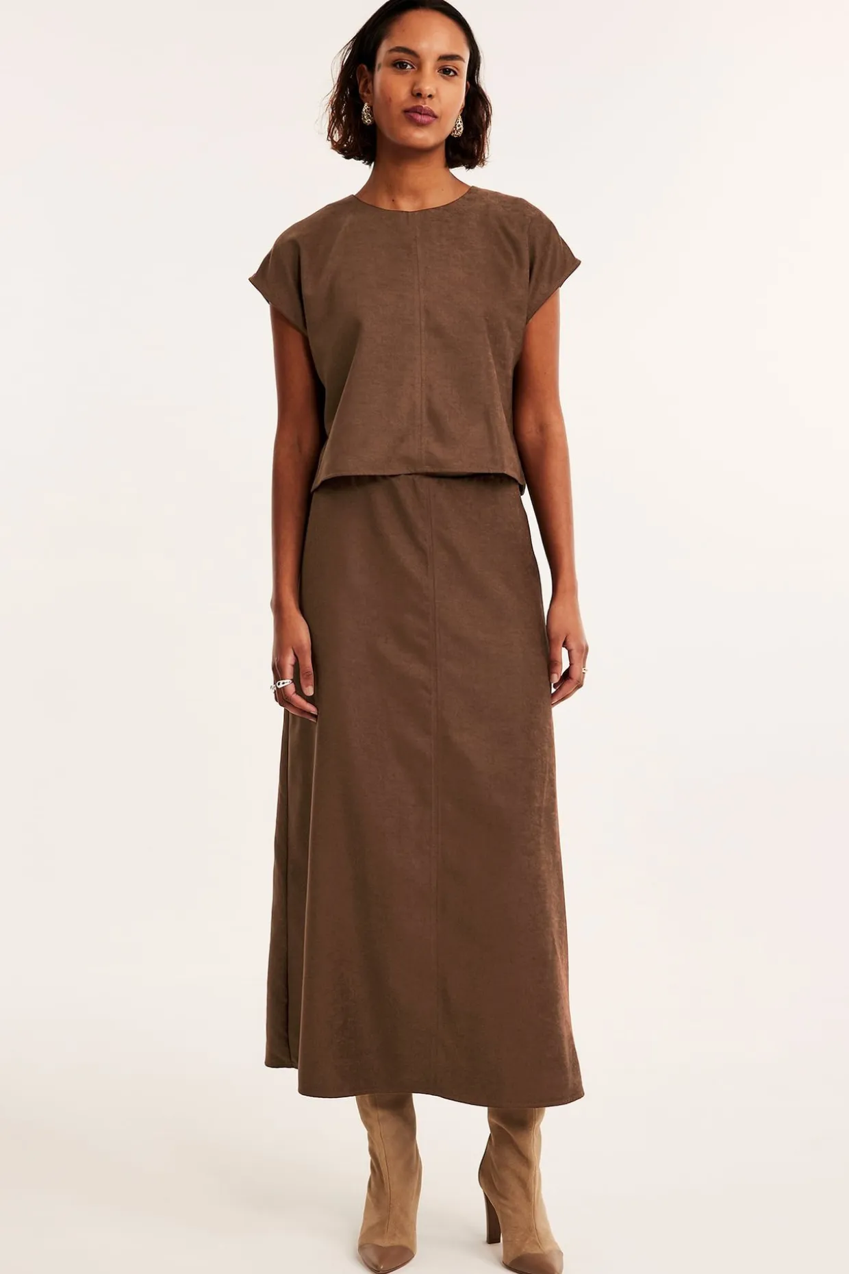 Kort topp | Brun | Dame | Kappahl