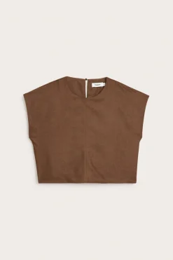Kort topp | Brun | Dame | Kappahl