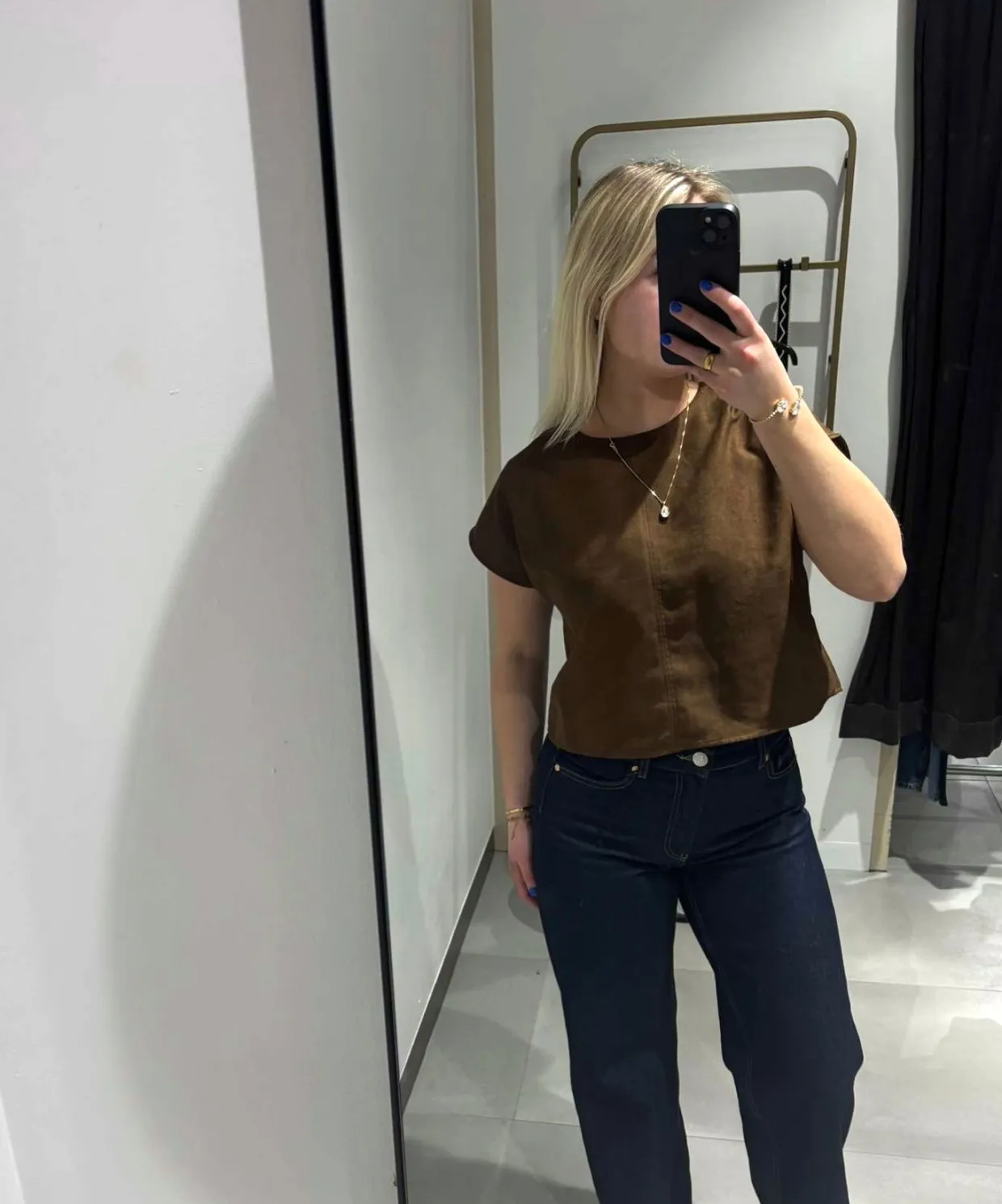 Kort topp | Brun | Dame | Kappahl