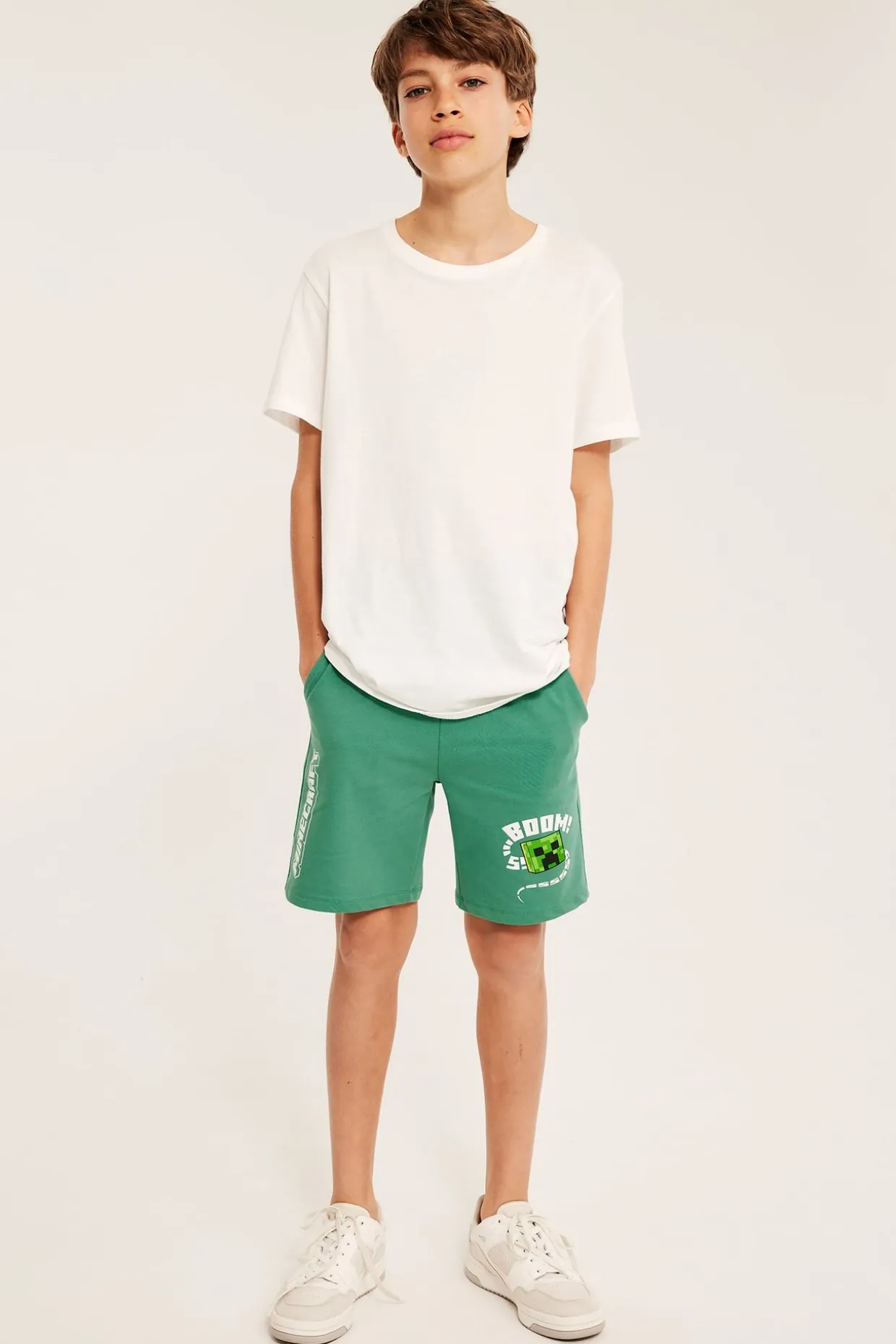Koseshorts med Minecraft-mønster