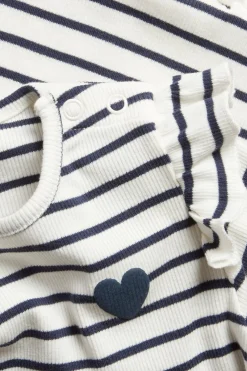 Langermet stripet topp