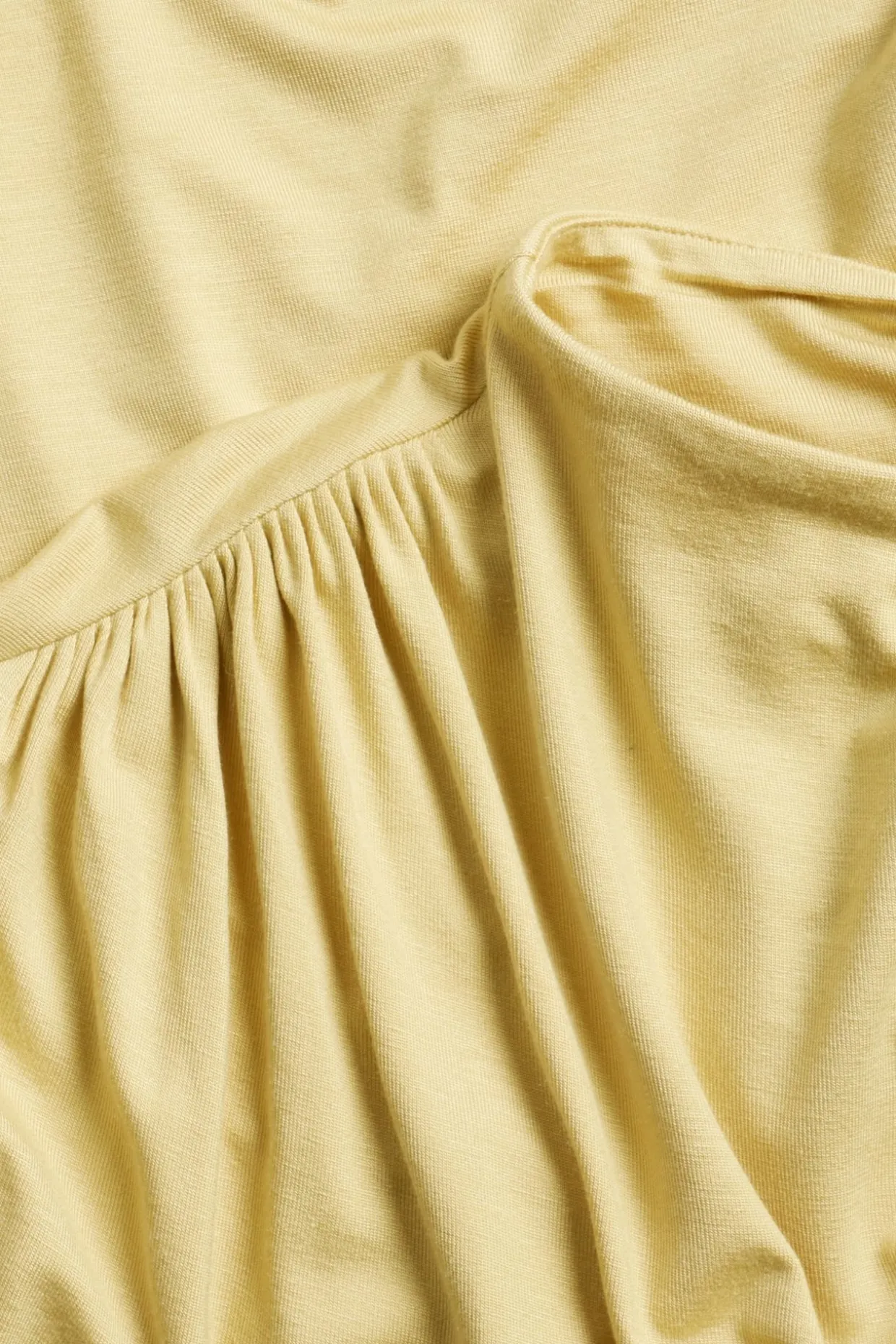 Langermet topp med drapering