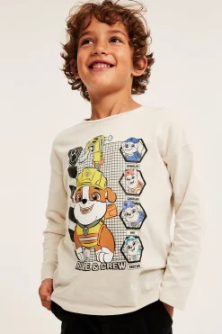 Langermet T-skjorte med Rubble fra Paw Patrol