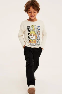 Langermet T-skjorte med Rubble fra Paw Patrol