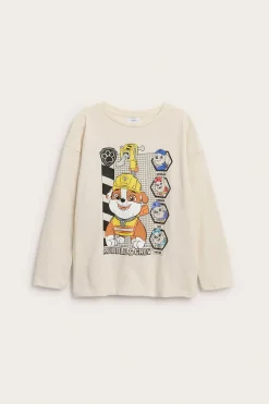 Langermet T-skjorte med Rubble fra Paw Patrol