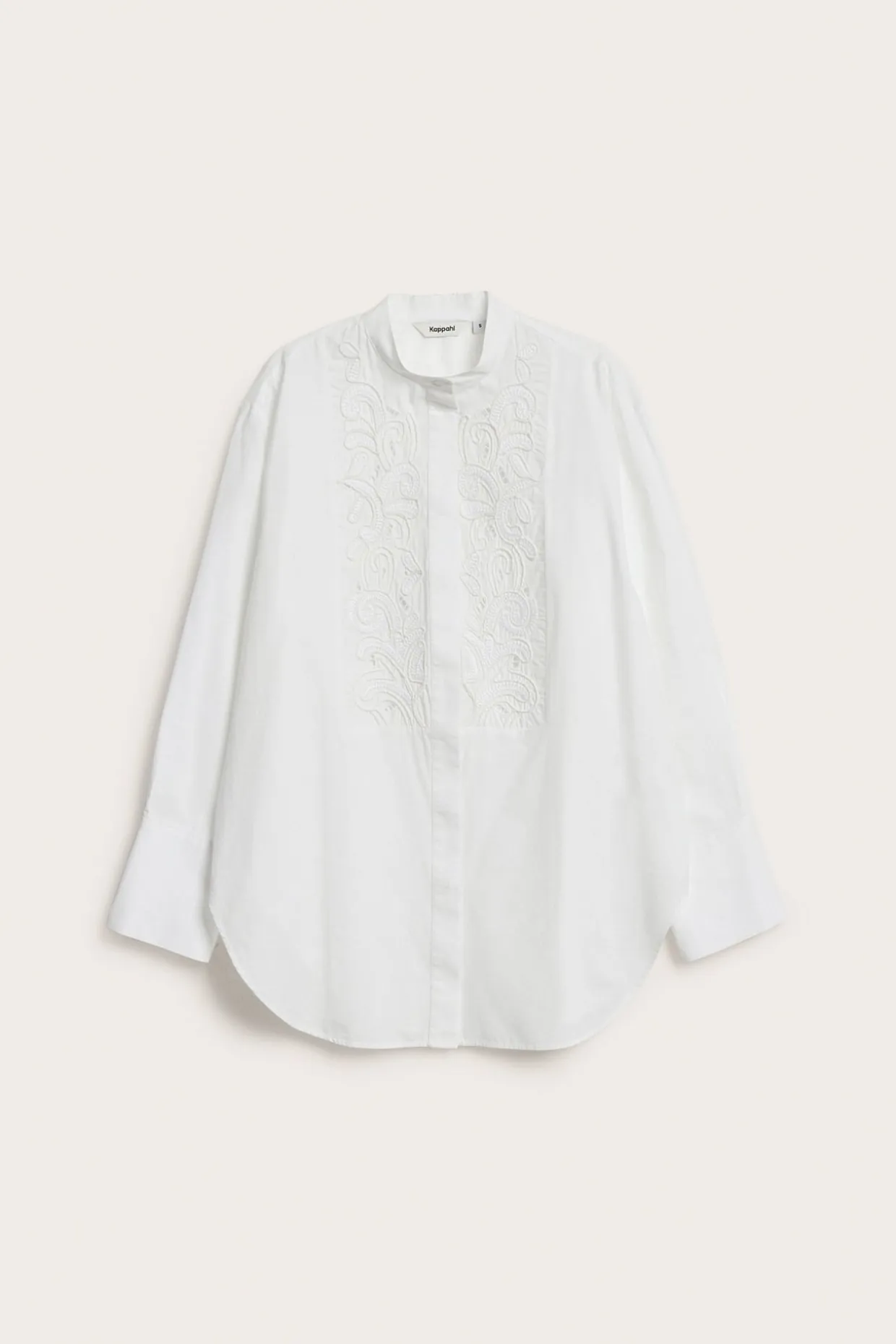 Lang skjorte med broderier