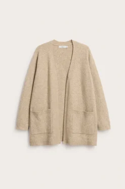 Lang strikket cardigan