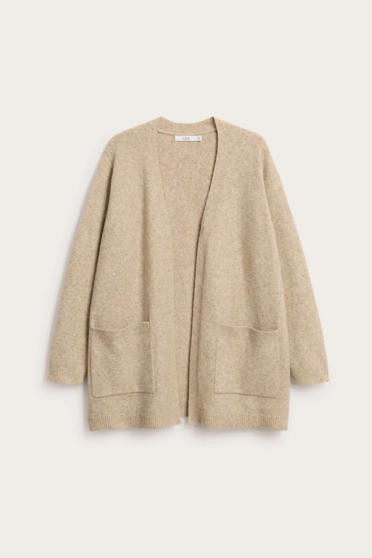 Lang strikket cardigan