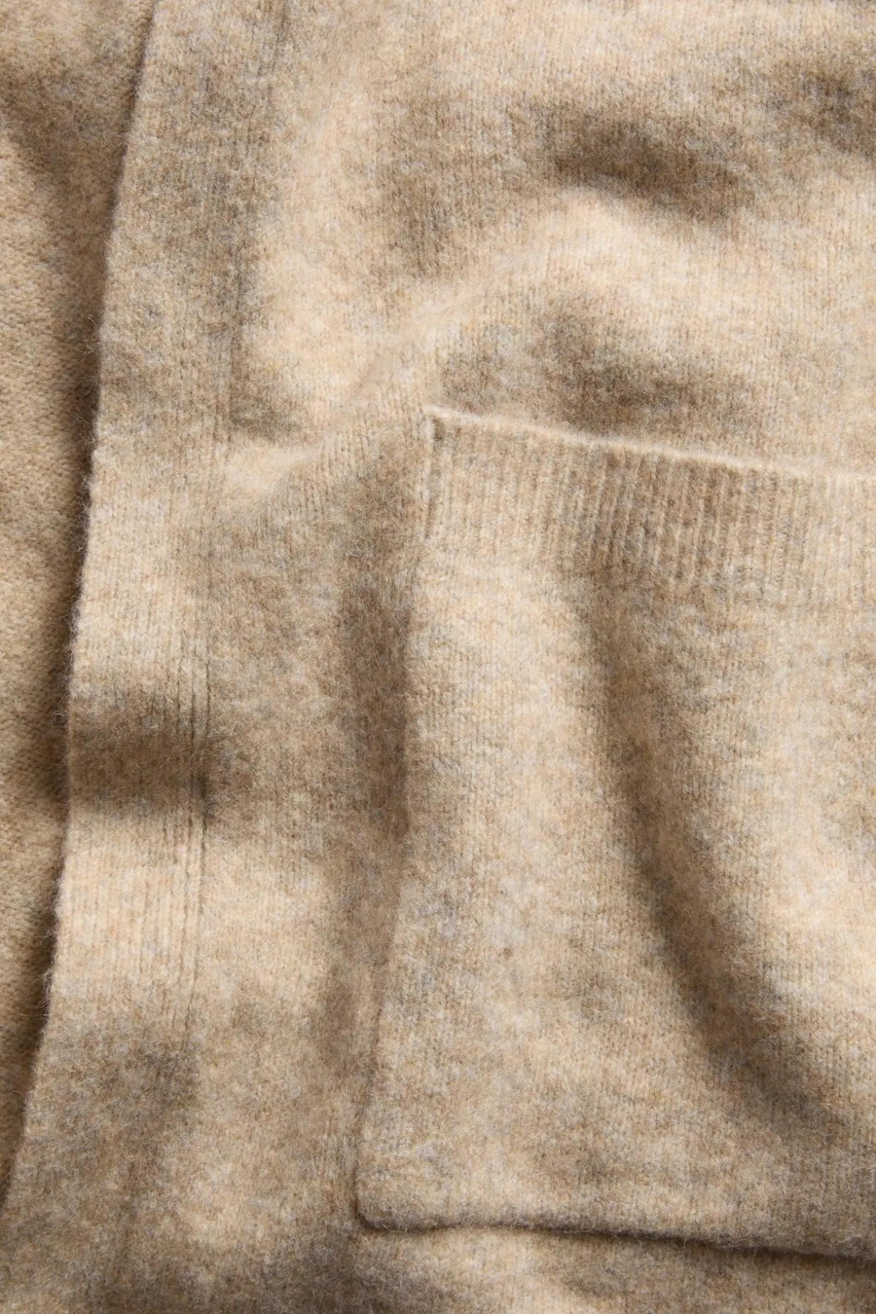 Lang strikket cardigan
