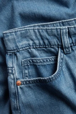 Langt jeansskjørt