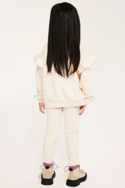 Leggings med applikasjon på knærne