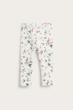 Leggings med jordbærmønster