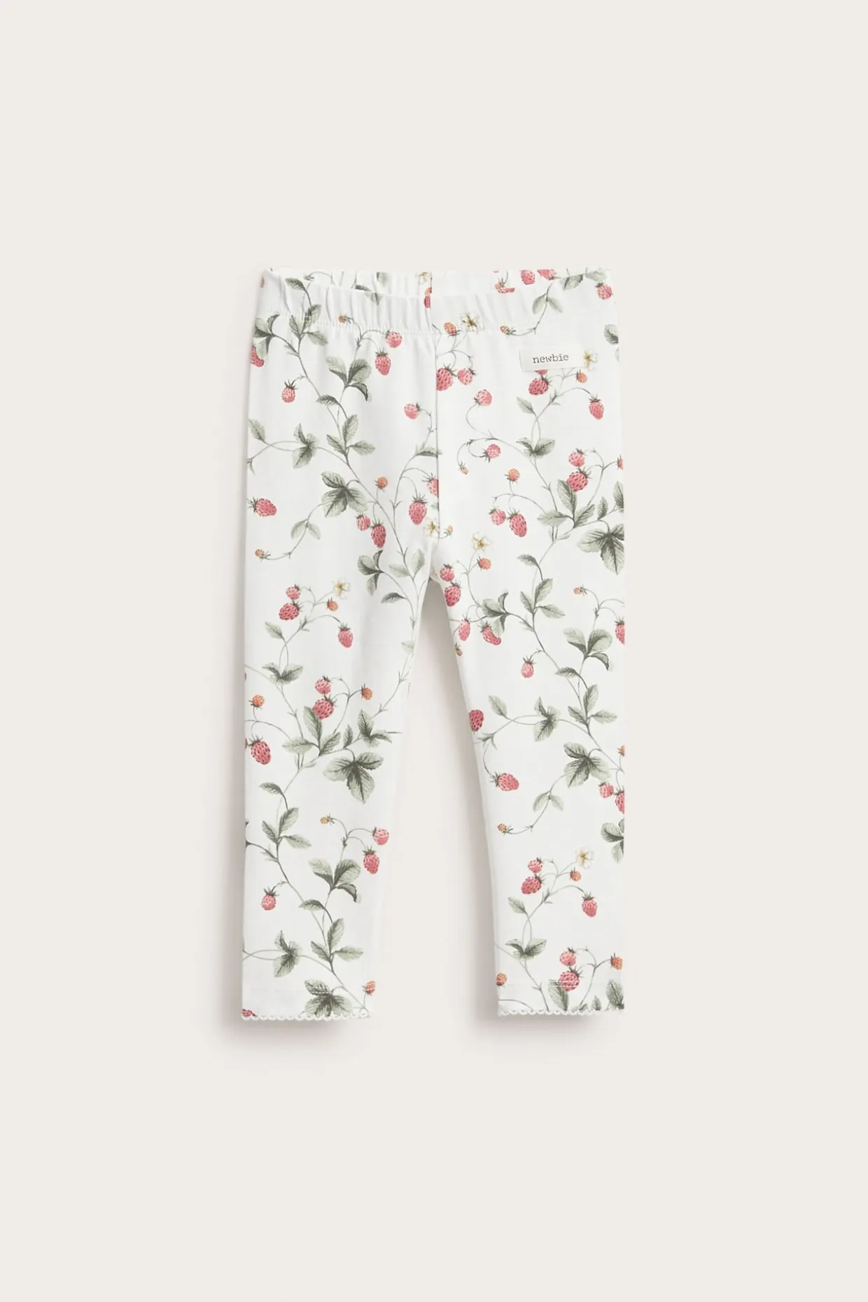 Leggings med jordbærmønster