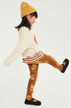 Leggings med løvemønster