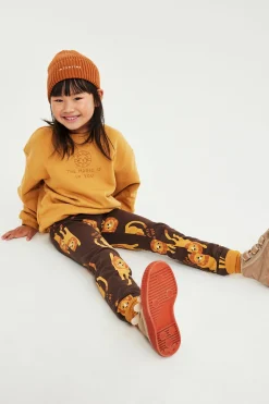 Leggings med løvemønster